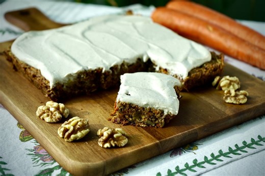Vegan Carrot Cake Bars - The Whole Food Plant Based Cooking Show