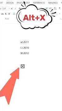 How to Insert Checkbox in MS Word | Use 2611, 2610 & 2612 Shortcut Codes | Alt X Method Explained