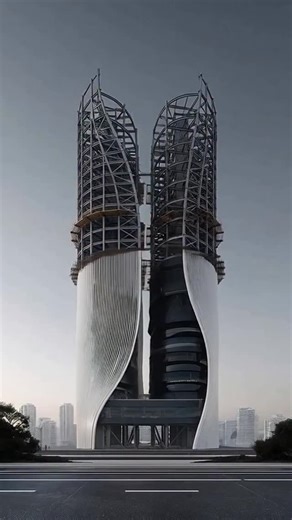 Buildings Of The Future on Instagram: "✨A sculptural tower redefining modern architecture… 🌿Where curves, light, and innovation come together to shape the future of luxury living… 😍A bold vision of future architecture rising above the city… #architecture #modernarchitecture #design #architecturephotography #luxuryarchitecture"