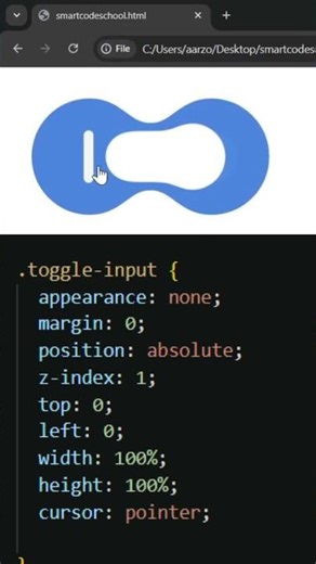 Minimal Toggle Switch UI 😍 #animation #shorts