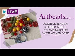 Andria's Beading Corner: Multi-Strand Bracelet with Waxed Cord