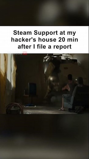 Steam Support doesn't mess around 💀 (meme)