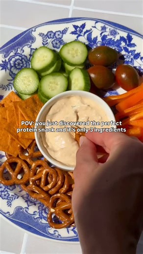 1.5K views · 15 reactions | This snack is high in protein and made with just 3 ingredients! All you need is: Cottage cheese Primal Kitchen Ranch Primal Kitchen Buffalo Sauce For dipping, use your favorite veggies, crackers, or meats to dip like: Cucumbers Cherry tomatoes Almond flour crackers Pretzels Sausage #cottagecheese #proteindip #buffalosauce | Primal Kitchen | Facebook