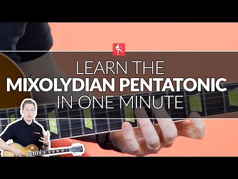 Learn The Mixolydian Pentatonic Scale In One Minute - Guitar Lesson
