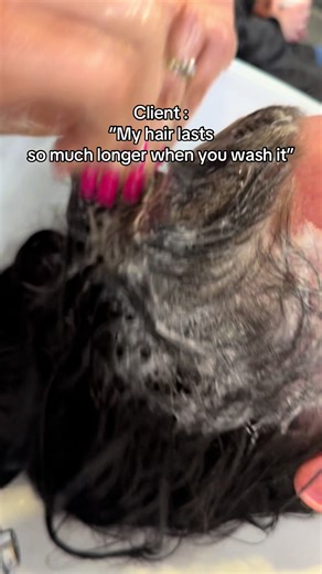 Here’s why 🫶🏼 -We always double shampoo. -We rinse throughly until all the shampoo and conditioner are rinsed out. -We make sure the shampoo lathers. - We condition just the mids and ends. -We use a shampoo that works best for the client. #fusionhairdesign #hairstylist #foryou