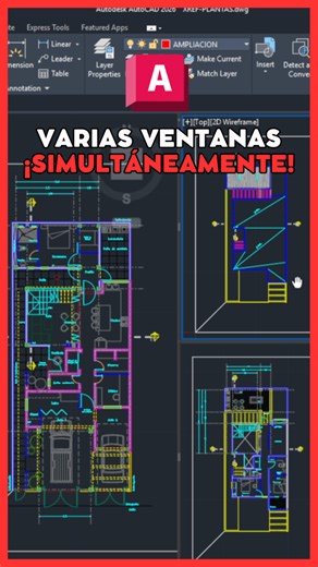 Hoy te enseño el comando que te ayudará a trabajar mucho más rápido y de manera más eficiente. Este comando te ayuda a abrir varias ventanas simultáneamente en AutoCAD. #autocad #autocad2d #autocaddrawing #autocadarchitecture #autocaddesigning #autocadtutorial #autocadplan #autocadtraining | Arqvis