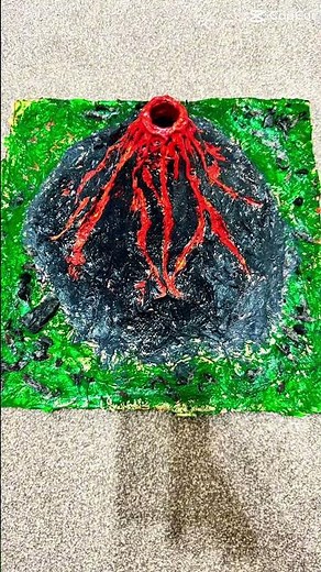 My Son’s Amazing Volcano Model 🌋 | School project