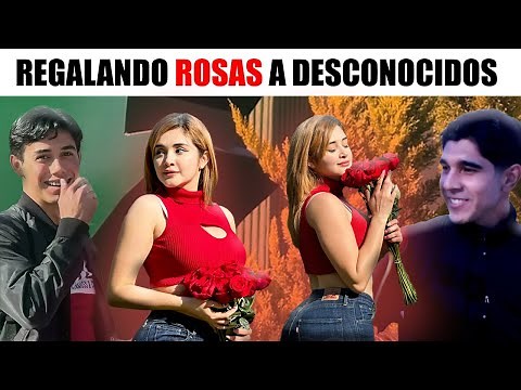 Regalando rosas a desconocidos 🌹 especial de San Valentín | SharonWinner