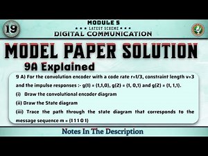 9 A Explained Model Paper Solution Module 5 Digital Communication (DC) | 5th Sem ECE 2022 VTU