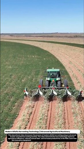 Modern Alfalfa Harvesting Technology | Advanced Agricultural Machinery in Action