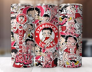 Betty Boop 80s Cartoon Tumbler PNG: 20oz Skinny Tumbler Wrap (digital Download) - Etsy