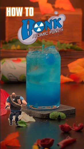 How To Make Bonk! Blutonium Berry | Team Fortress 2 Cocktail | #tf2 #bonk #sincitybartender