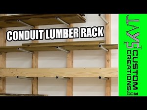 Inexpensive Conduit Lumber Rack | Jays Custom Creations