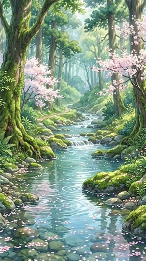 Peaceful Anime Scenery — Calm Your Mind in 30 Seconds 🌿