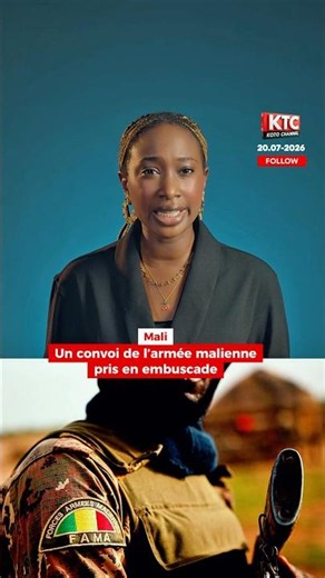 A Malian army convoy has been ambushed near Anéfis.