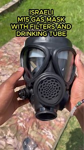 🛡️🧯 israeli M15 gas mask with filters and drinking tube – new Stay protected with the new israeli M15 gas mask, trusted for its durability and practical design. Perfect for emergency preparedness, training, or collecting. ✅ includes a 40mm replaceable charcoal filter ✅ side-mounted drinking tube for hydration without removal ✅ voicemitter compatible for comms setup ✅ universal adult size – fits most ✅ brand new condition – never issued Built for reliability, comfort, and field functionality. S