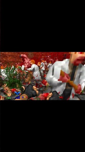 Brutal Doom Baron of Hell vs Labguy Horde Infighting