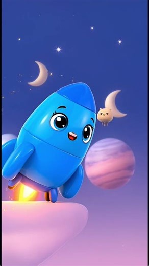 🌈 Colorful Rockets Adventure – Kids Educational Song