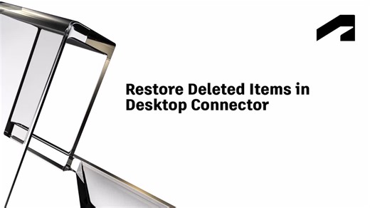 Desktop Connector Quick Start Guide - Restore deleted items in Desktop Connector | Autodesk