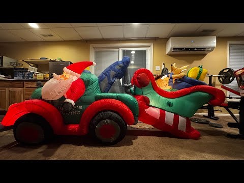 Gemmy inflatable tow truck scene