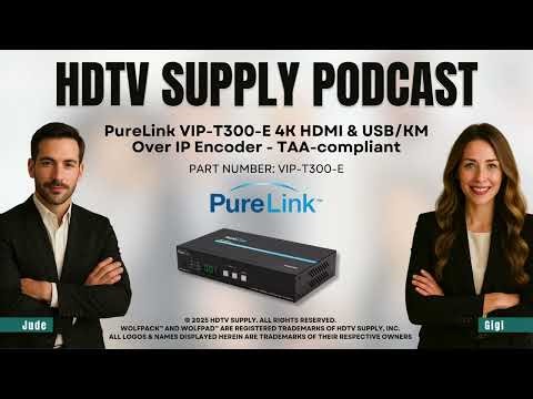 PureLink VIP-T300-E 4K HDMI & USB/KM Over IP Encoder - TAA-compliant