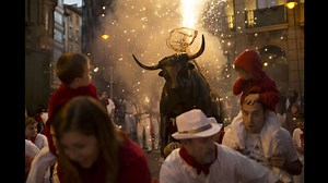 Pamplona's running of the bulls