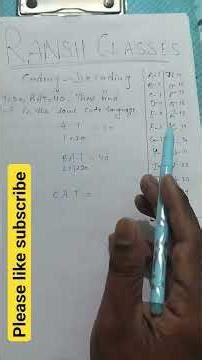 coding and decoding question#trndingshorts #pleasesubscribe