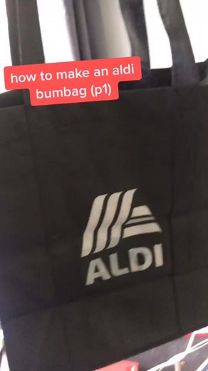 part one of diy bumbag (obvs you can use any bag but i used an aldi one) #fyp #roxanne #eshay #mullet #aldi #bumbag
