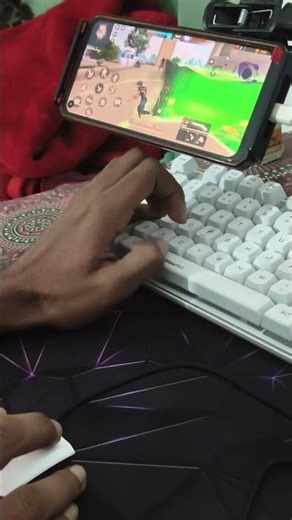 free Fire handcam keyboard mouse gameplay in #ytshorts #shortfeed #gaming