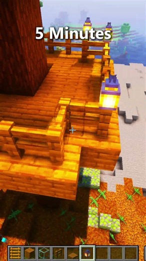 Minecraft How To Make a First Night Survival Tree House?🔥(Nostalgia)