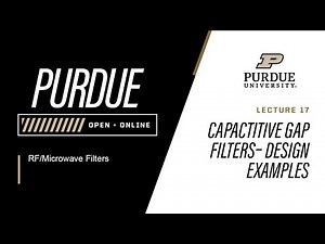 RF/Microwave Filters | Lecture 17 - Capactitive Gap Filters - Design Examples