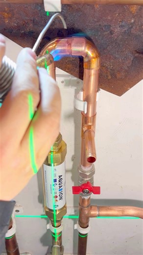 120K views · 510 reactions | How to fit a aquabion limescale filter on copper pipework. Using Ecoclip clips I can get my spacing spot on with soldering the fittings. Everything you see is what’s req to fit the aquabion according to mi. Love fitting these filters as an installer and are the best solution if you can’t fit a salt fed water softener! You save space in the cupboard and can drink from all your outlets! | Mmplumber | Facebook