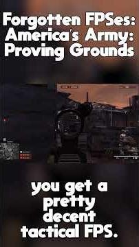 Forgotten FPSes: America's Army: Proving Grounds