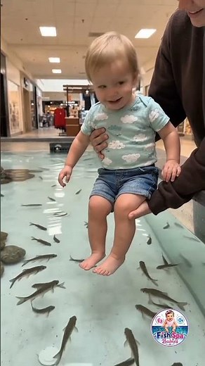 He Couldn't Stop Laughing! 😂🐟 Tiny Feet vs Fish #Shorts