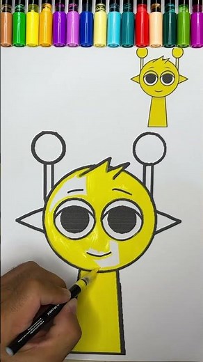 Drawing a cute little alien step by step 👽