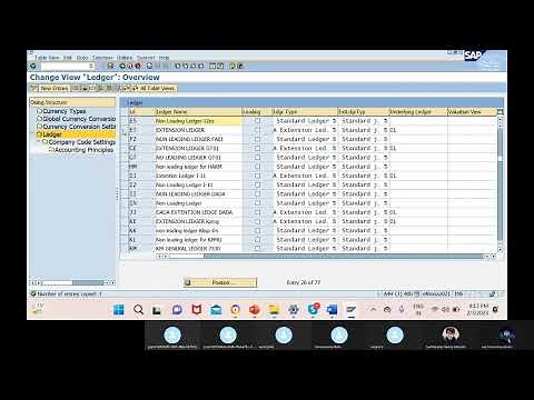 SAP S4HANA FICO-general ledger ---defined settings for ledger and currency types,