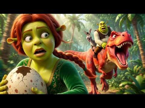 Shrek And Donkey RIDING A GIANT T-REX! 😲🦖 Wild Jungle Adventure | Funny Shrek 5 Animation