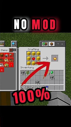 🗣️HOW TO CRAFT NOTCH APPLE 🍎 !! #minecraft #gaming