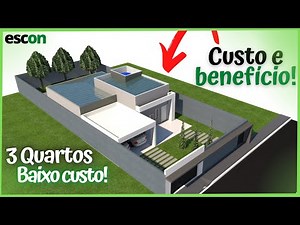 House design project for 80 square meters | 3 bedrooms