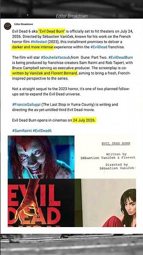 Evil Dead 6 is coming