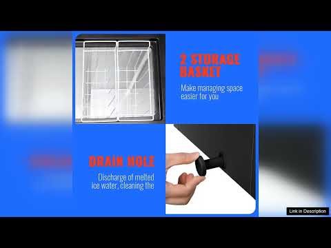 5.0 CU.FT Deep Freezer Top Open Door Mini Chest Freezer with Removable