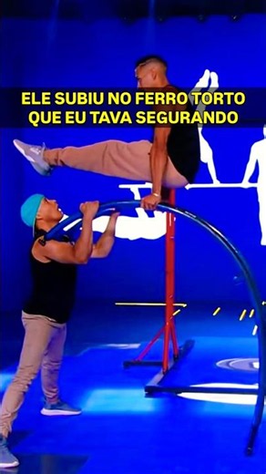 Eu tava segurando o ferro torto quando o @e@erickyevaristoe ou em cima dele