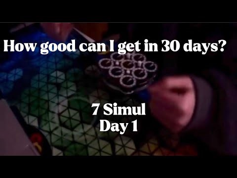 How good can I get at 7 simul in 30 days? - Day 1