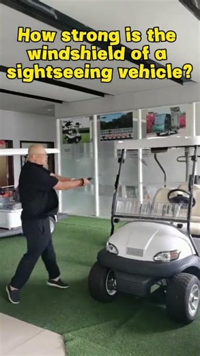 How strong is the windshield of a golf cart?
