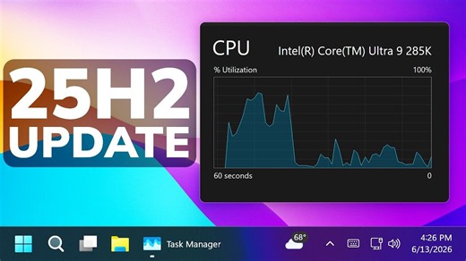 【6月重大更新】微软今天发布 Windows 11 25H2 最新版 Build 26200.8728 系统升级：为应用程序、系统更新等带来全新的 CPU 加速