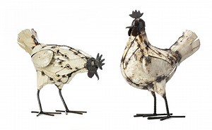 Metal Hen Garden Ornament Sculpture Art - Handmade Recycled Metal Bird - Etsy UK