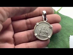 Handmade coin bezel for Client, silver an gold Bezel