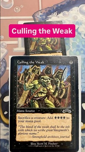 Culling the Weak EXO - The Commander Deck #mtg #commander #legacy #vintage #magic