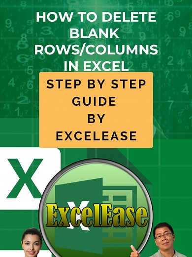 Delete Blank Rows & Columns in Excel Quickly