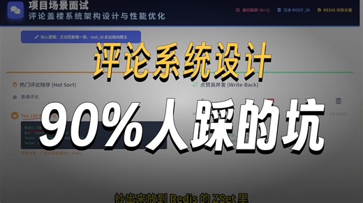 java面试项目场景题：评论盖楼系统架构设计与性能优化，讲的最通透的一次，建议收藏！